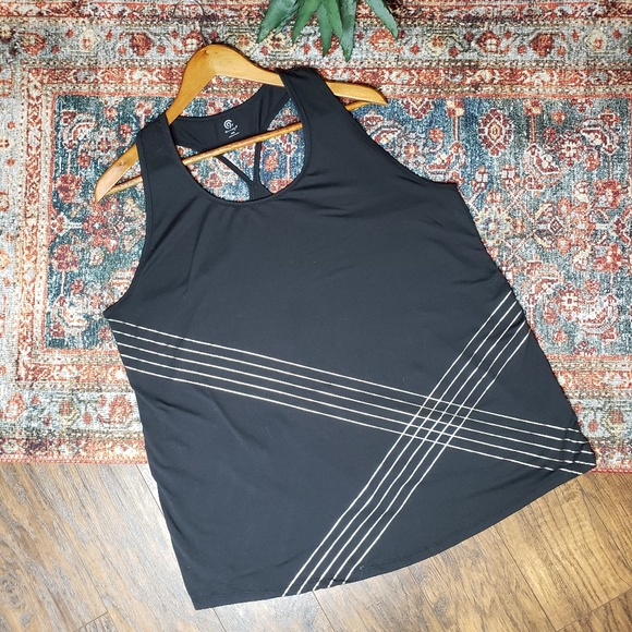 Champion Tops - C9 Champion Black Tank with Gold Detail
